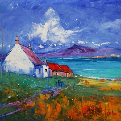 Summerlight Cnoc-Cuil-Phail croft Iona 30x30